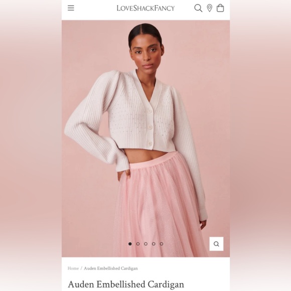 LoveShackFanty Auden Embellished Cardigan - Picture 1 of 2